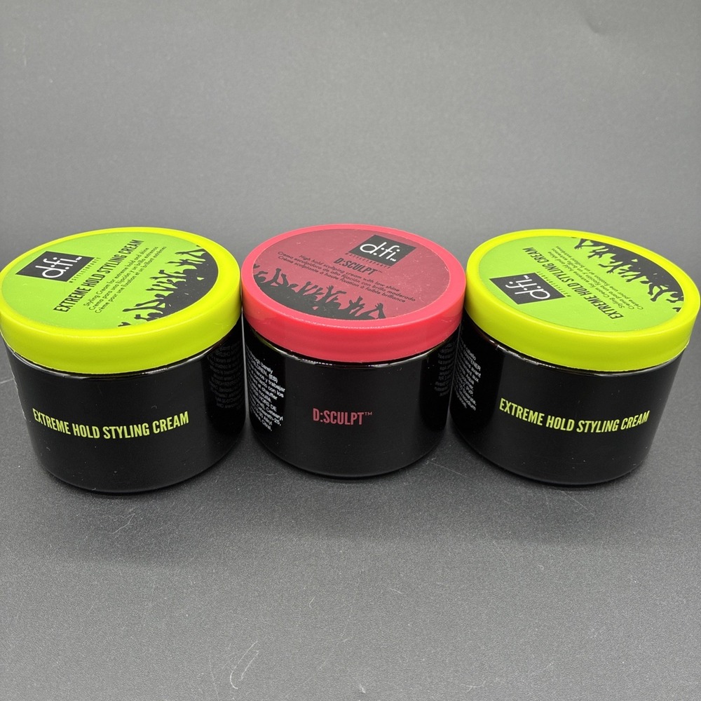 :Fi Hair Styling Cream Lot Of 3 Extreme Hold D:Sculpt 5.3 Oz Professional